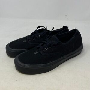 Straye Logan Misled Youth Black Canvas Skull Skate Sneakers Womens 8 Low Top